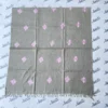 Swati Warm Grey Color Hand-embroidered Shawl with Pink Embroidery