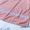 Swati Pink Color Summer Shawl with Colorful Hand-embroidery