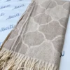 Attractive Design Cream Color Woolen Swati Winter Shawl