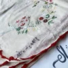 Attractive Cream Color Swati Shawl with Colorful Hand-embroidery