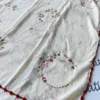 Attractive Cream Color Swati Shawl with Colorful Hand-embroidery