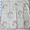 Attractive Cream Color Swati Shawl with Colorful Hand-embroidery