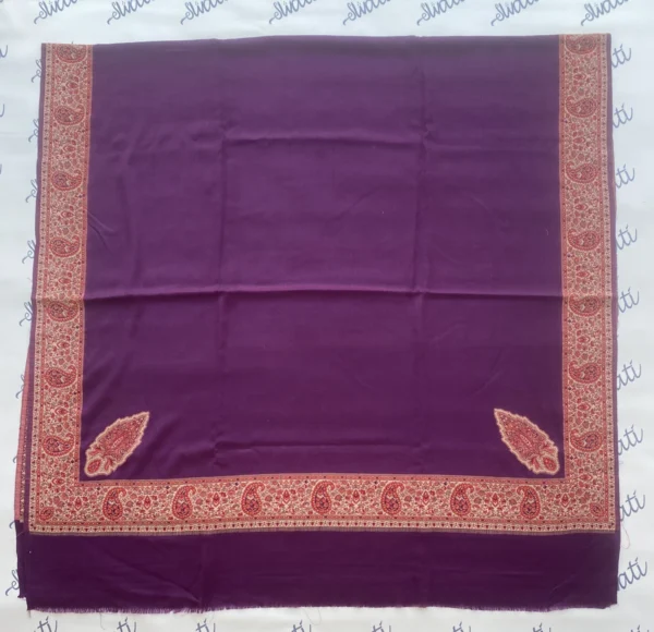 Attractive Pashmina Kaani Purple Color Shawl