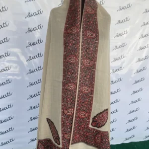 Attractive Pashmina Kaani Cream Color Shawl