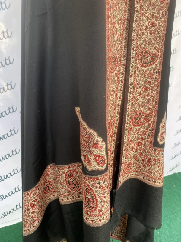Beautiful Pashmina Kaani Black Color Shawl