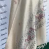 Attractive Machine-embroidery Cream Color Shawl