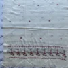 Beautiful Swati Woolen Machine-embroidery Cream Color Shawl