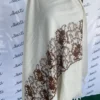 Attractive Swati Woolen Machine-embroidery Off-white Shawl