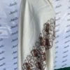 Attractive Swati Woolen Machine-embroidery Off-white Shawl