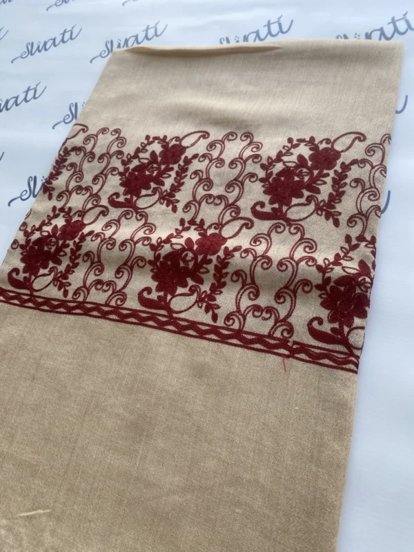 Attractive Camel Color Woolen Swati Shawl