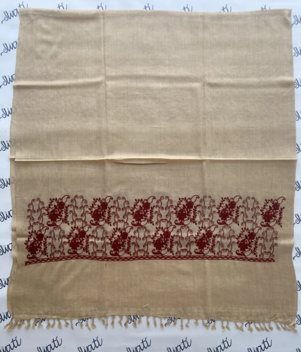 Attractive Camel Color Woolen Swati Shawl