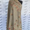 Attractive Multi-color Taar Kashi Hand-embroidery Woolen Shawl
